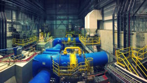 Sutherland Generating Station producing electricity