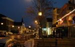 Nova Scotia – Wolfville Main Street night