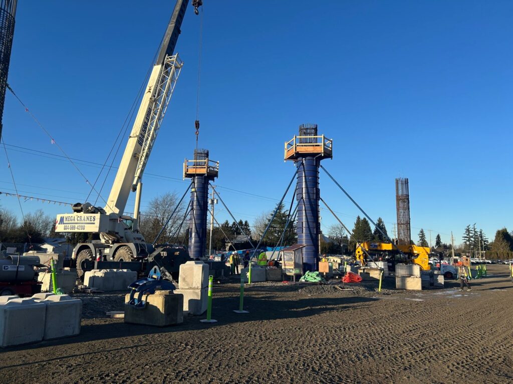 Surrey Langley SkyTrain station, guideway construction reaches ...