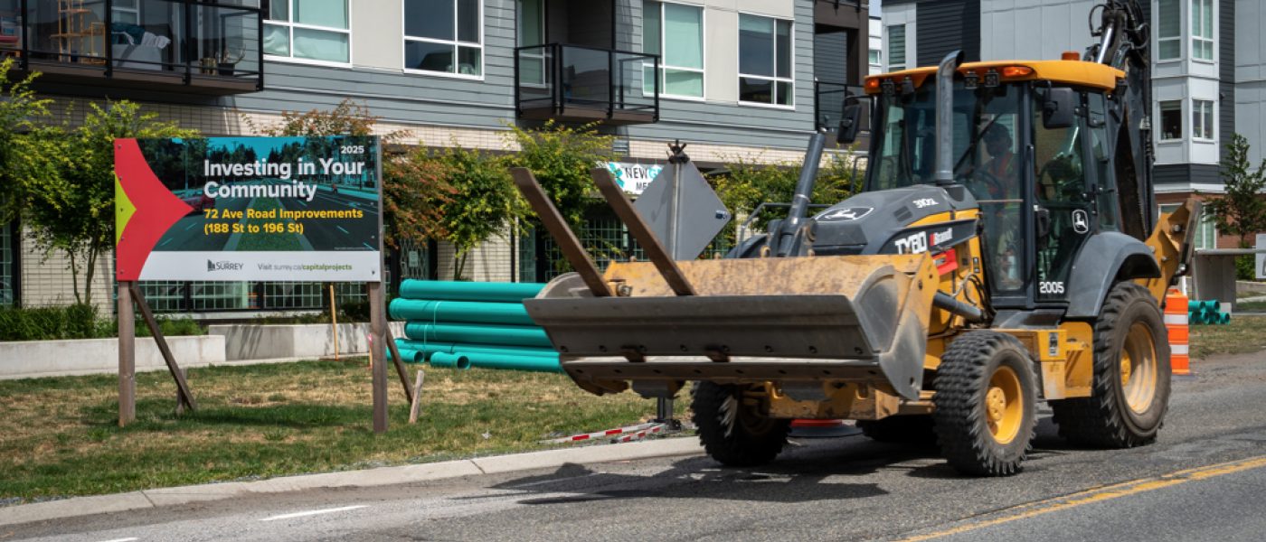 Construction begins on second phase of 72 Avenue Corridor Project in Surrey